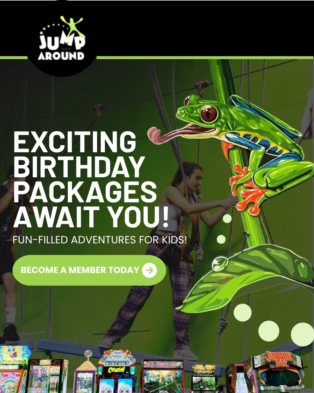 Jump Around Now Facebook ad