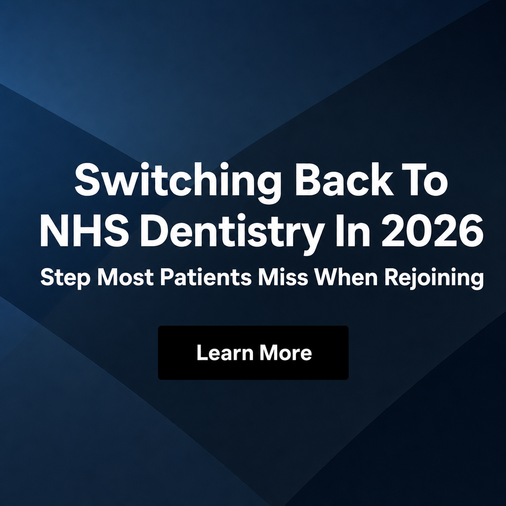Brainy Searches Facebook ad: How to Switch Back to an NHS Dentist in 2026: Waiting…