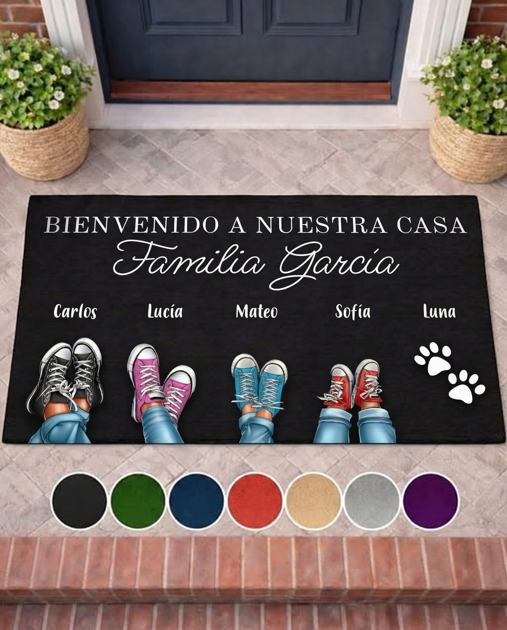 Facesocks.es Facebook ad: Felpudo personalizado