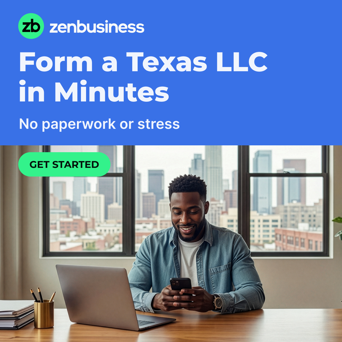 ZenBusiness Facebook ad