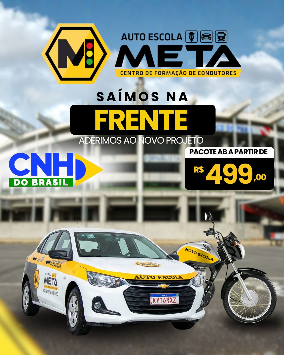 Auto Escola Meta Facebook ad: Chegou a sua vez