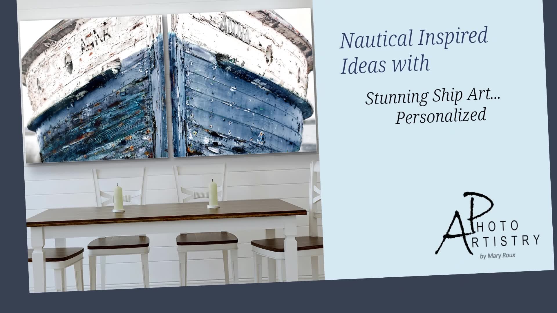 Photo Artistry Facebook ad: 5 Star Personalized Nautical Art! Digital Download Art and…