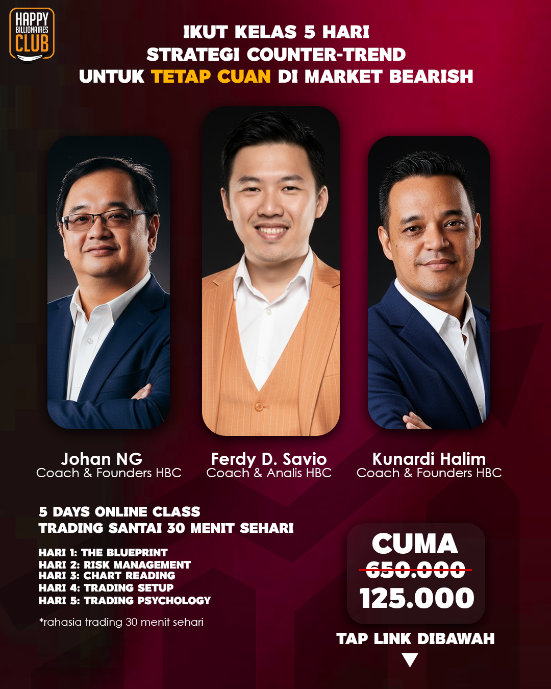Happy Billionaires Club Facebook ad