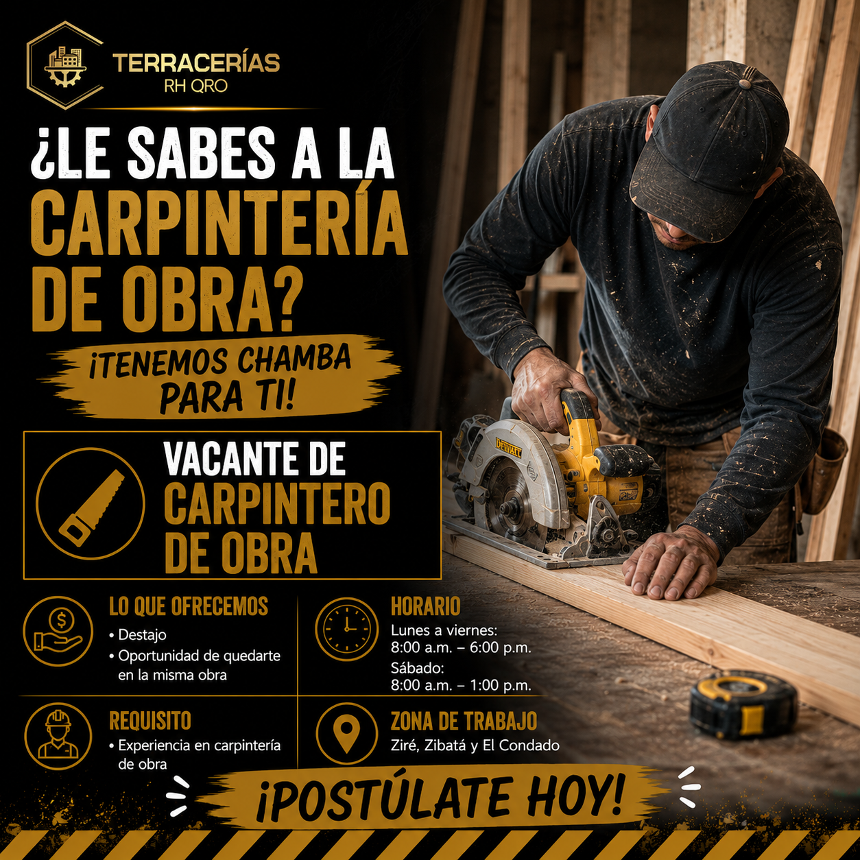 Empleos Terracería RH QRO Facebook ad from Sep 22, 2026