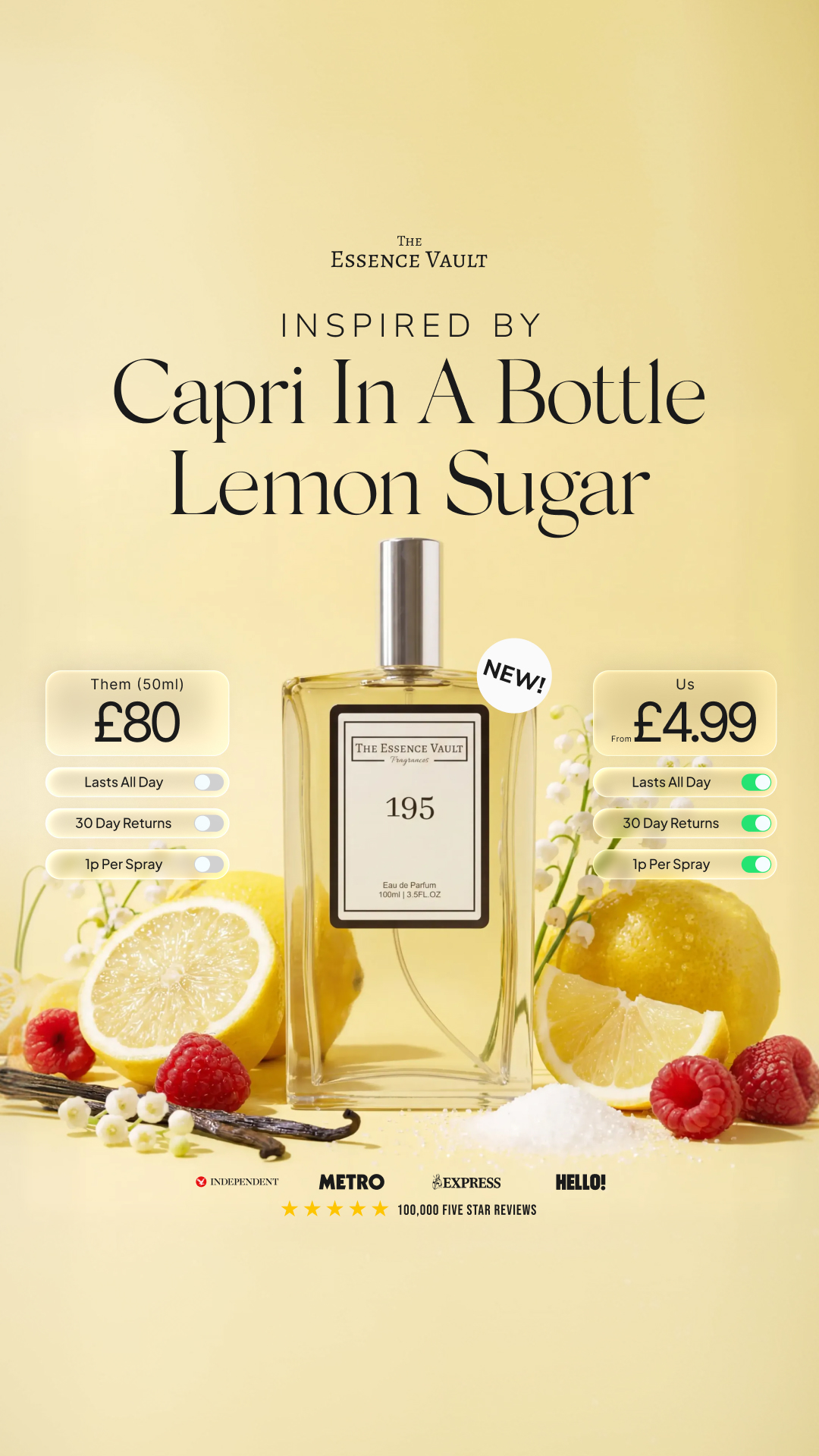 The Essence Vault Facebook ad from Mar 4, 2026