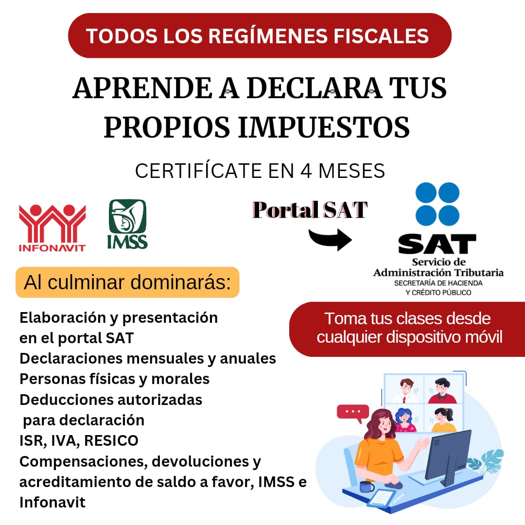 Instituto Educativo Vanguardista MX Facebook ad: Realiza tus declaraciones anuales y mensuales