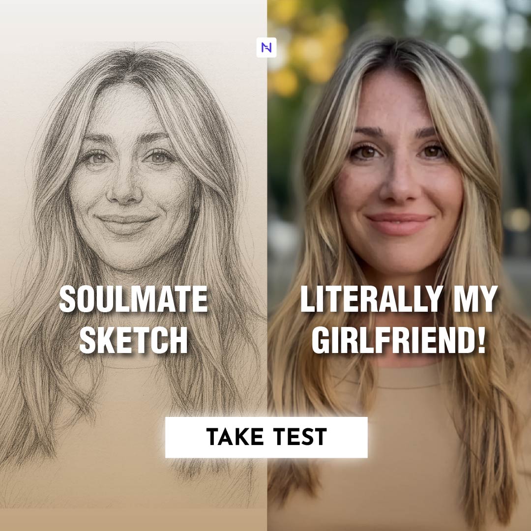 Nebula: Your Soulmate Drawing Facebook ad: Get Your Soulmate Sketch