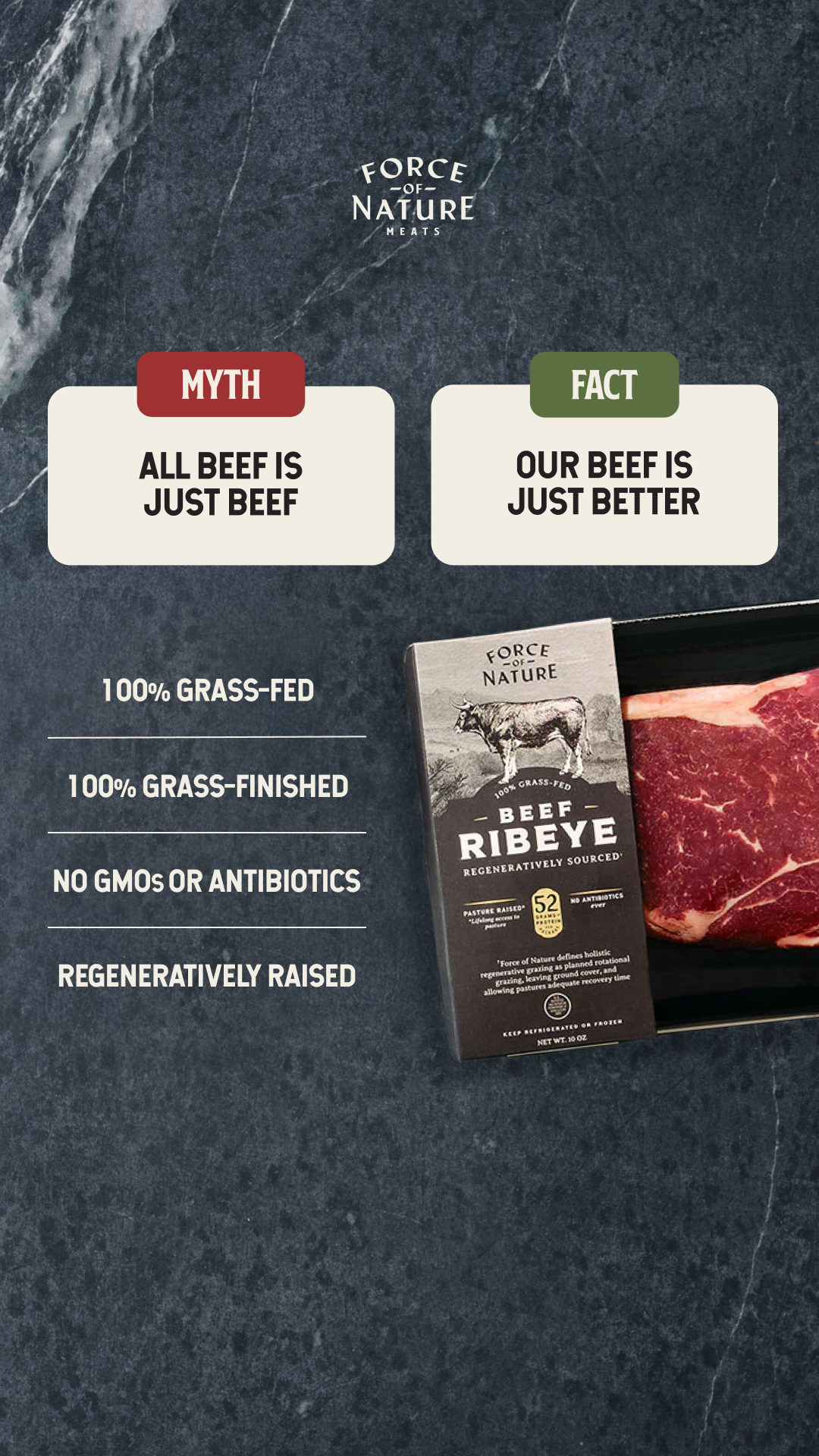 Force Of Nature Meats Facebook ad