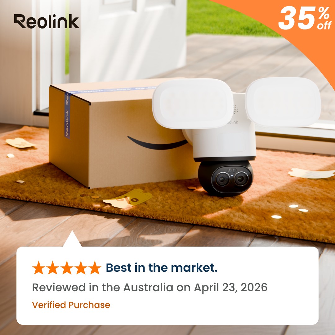 Reolink Facebook ad: Save 35% on TrackFlex Floodlight Wi-Fi this Prime…
