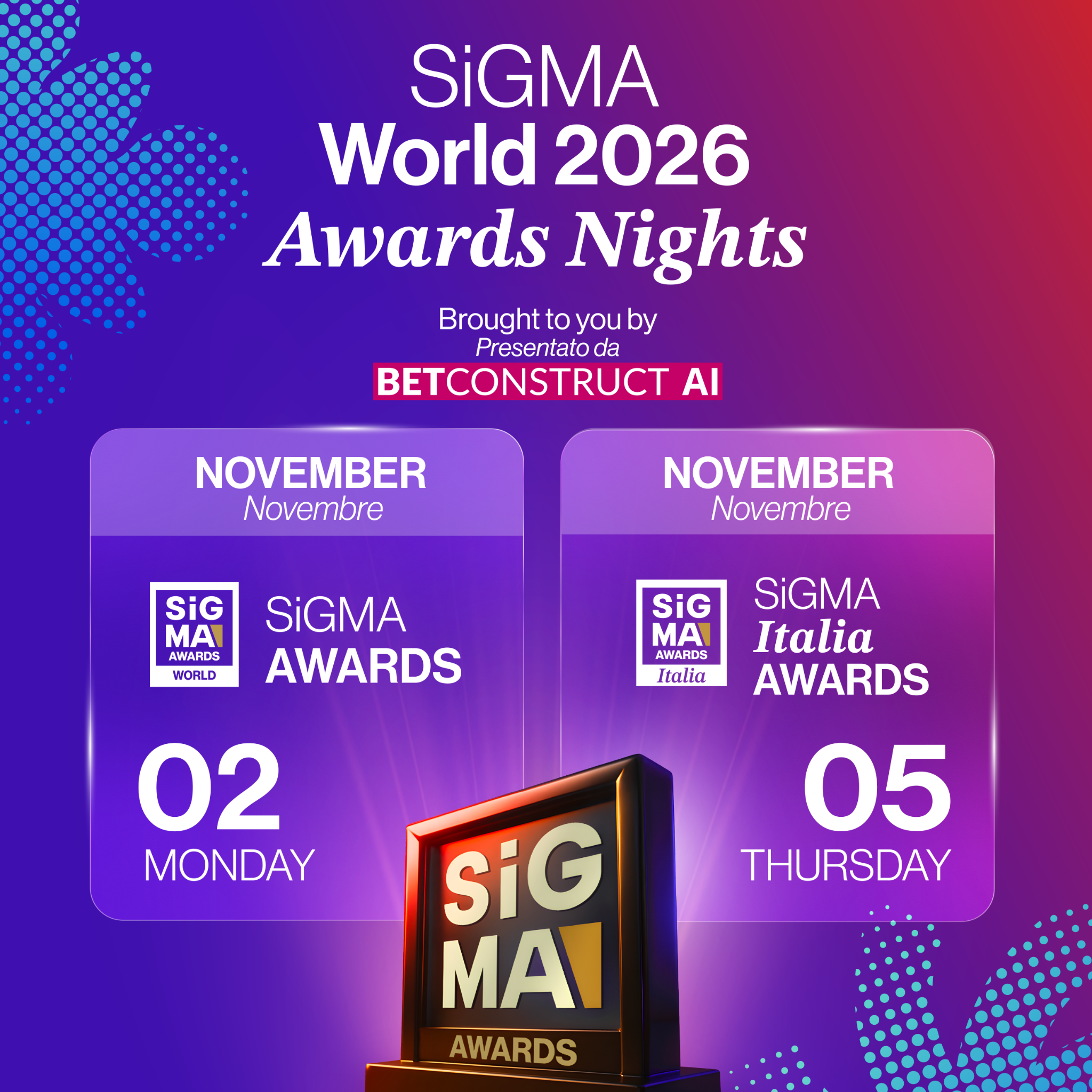SiGMA World Facebook ad: La tua azienda è pronta per il palco principale?