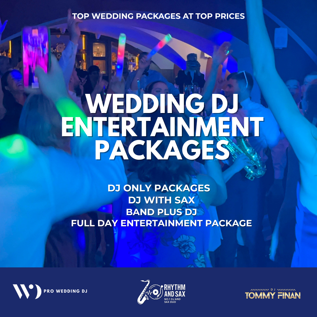 Dj Tommy Finan Facebook ad: Top Wedding Entertainment Packages
