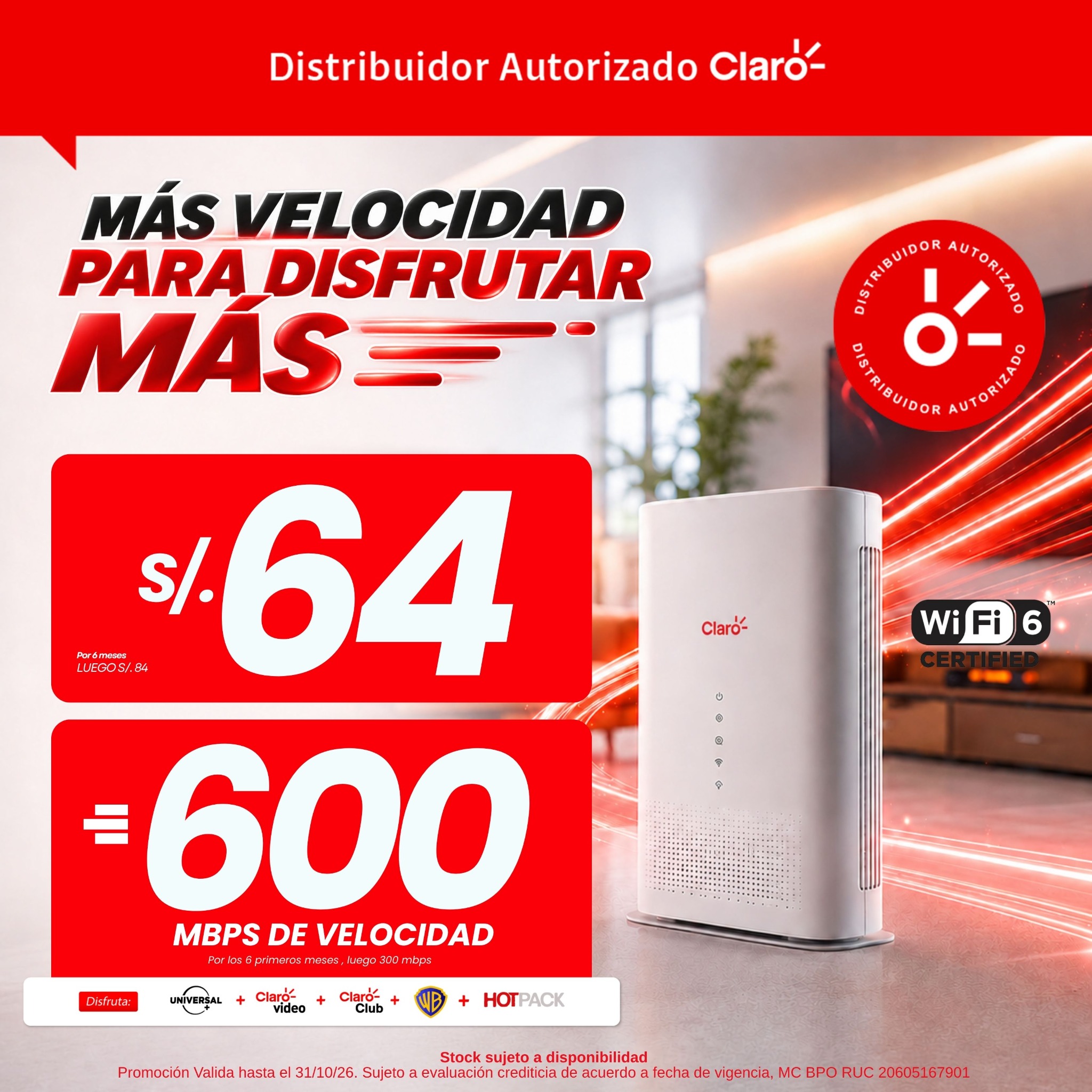 Internet Conexión Facebook ad: Instalación GRATIS