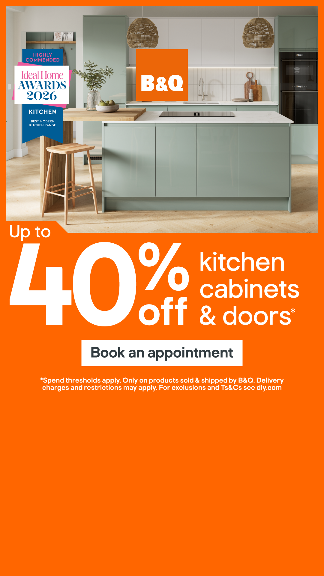 B&Q Facebook ad