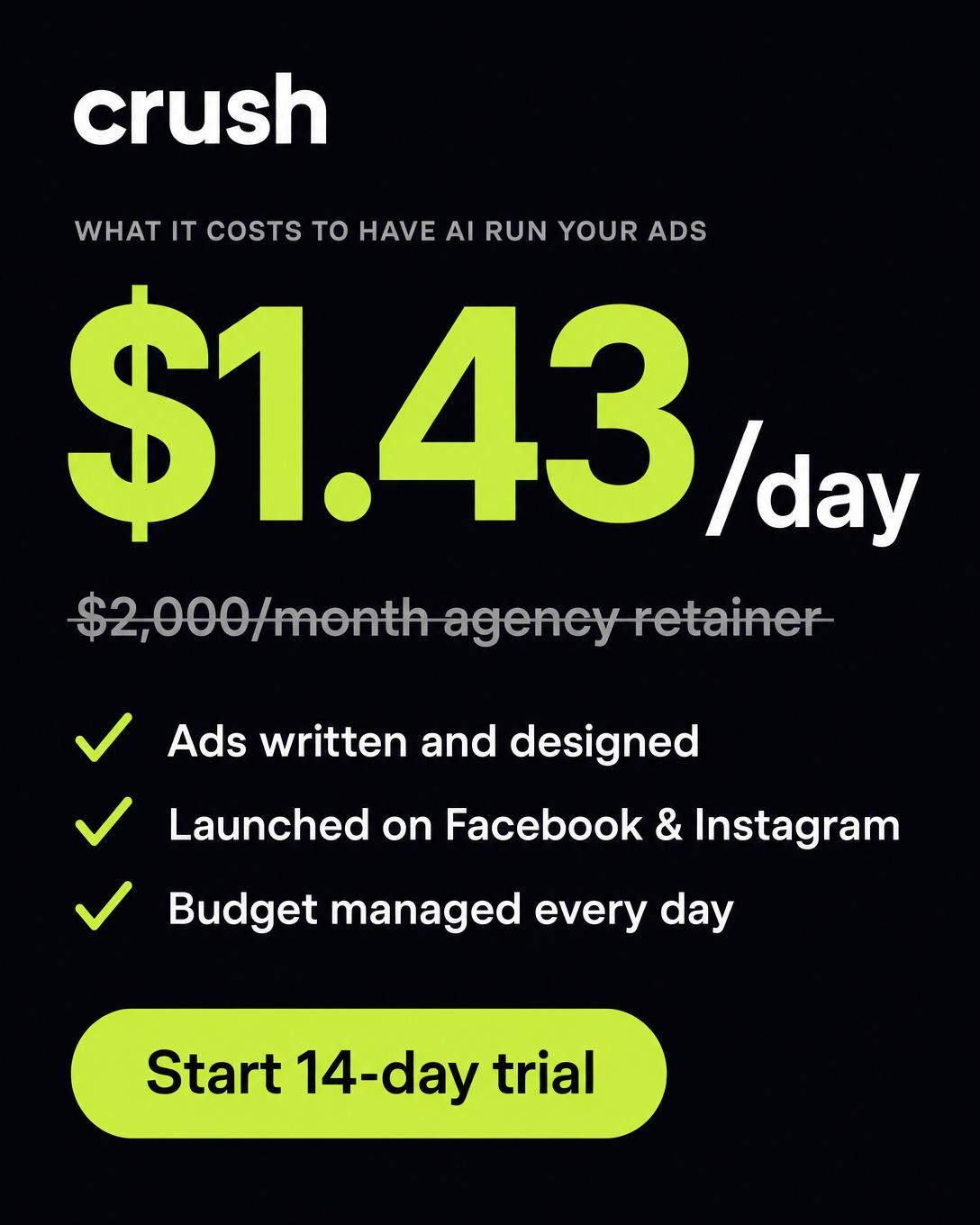 trycrush.ai Facebook ad