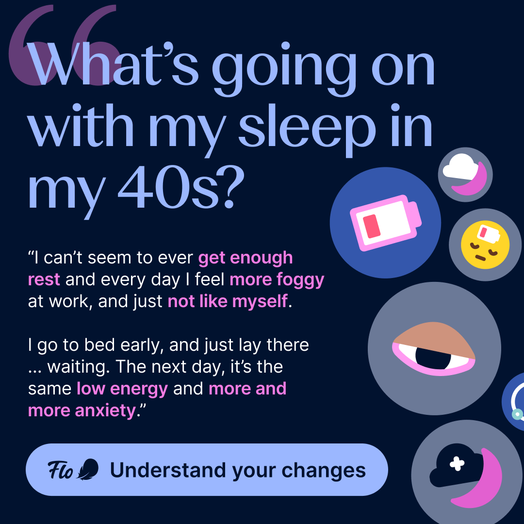 Flo Health App Facebook ad: Try Flo and never look back