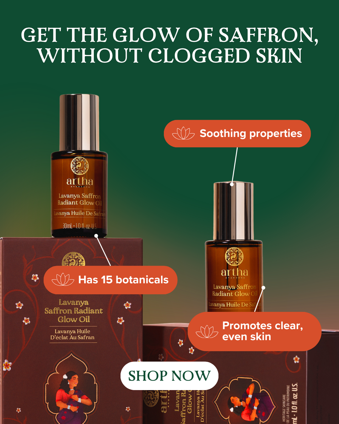 Artha Ayurveda Facebook ad from Apr 10, 2026