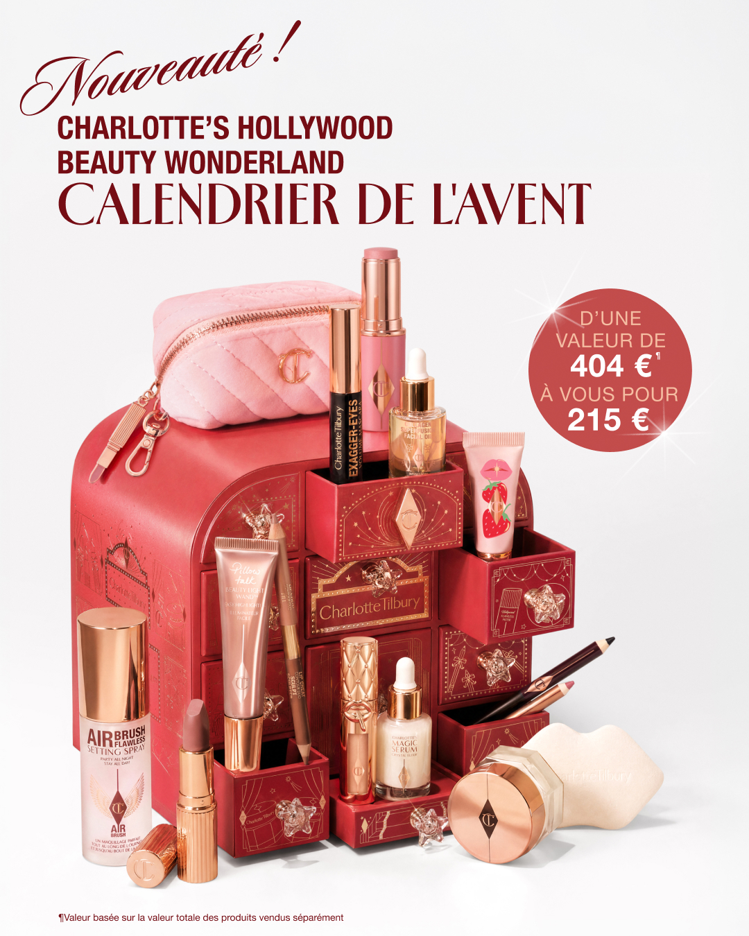 Charlotte Tilbury Facebook ad: D'UNE VALEUR DE 404 €!