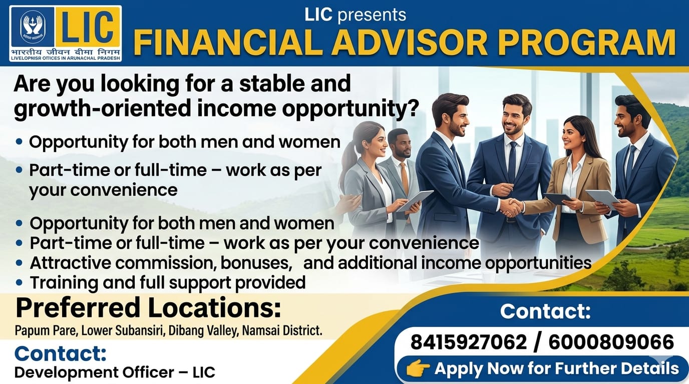 Career opportunity in Arunachalpradesh Facebook ad from May 16, 2026