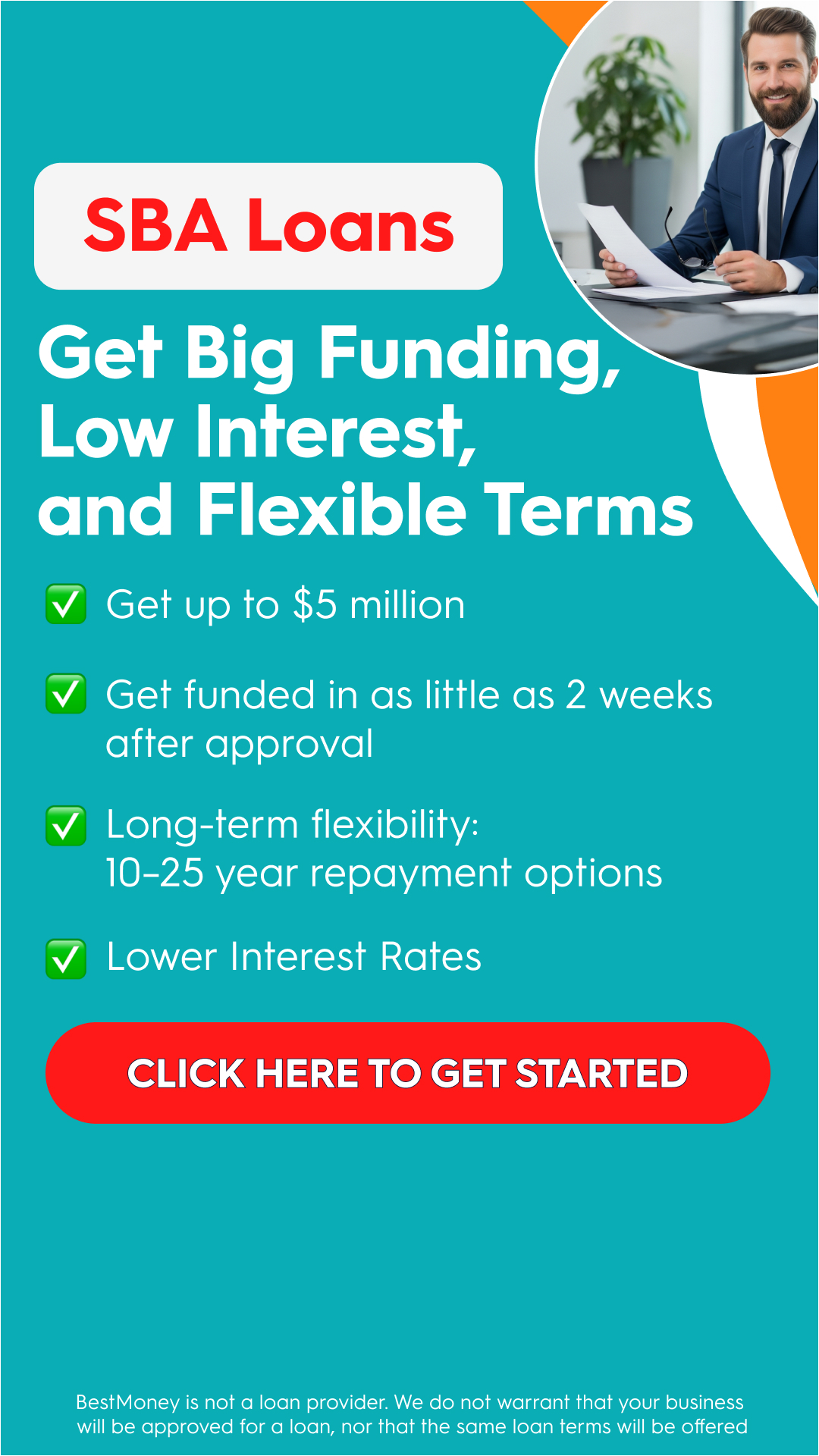 BestMoney.com - Business Loans Facebook ad