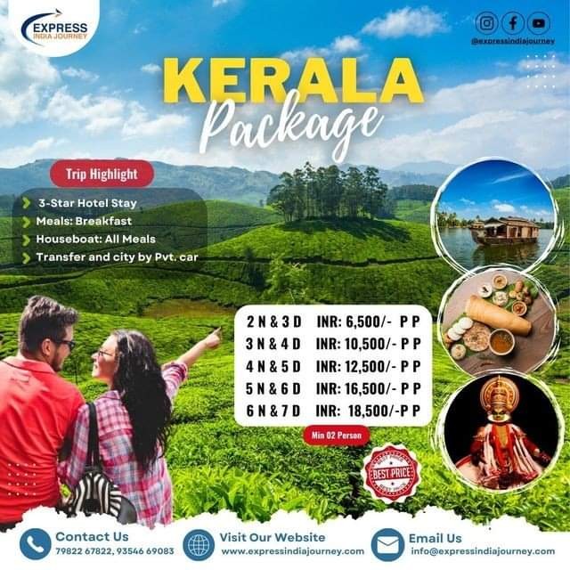 Express India Journey Facebook ad: Kerala Tour Package