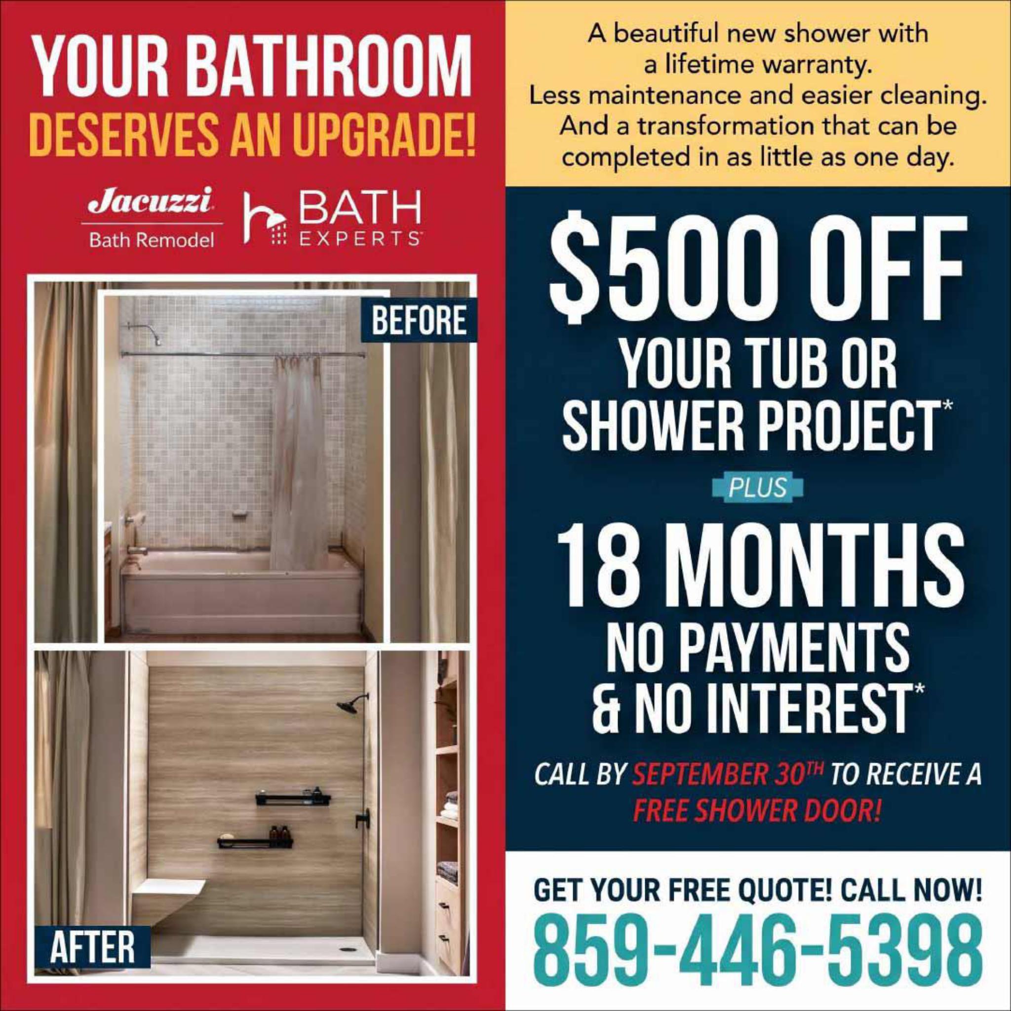 Bath & Cabinet Experts Facebook ad: Visit our website for more details about this…