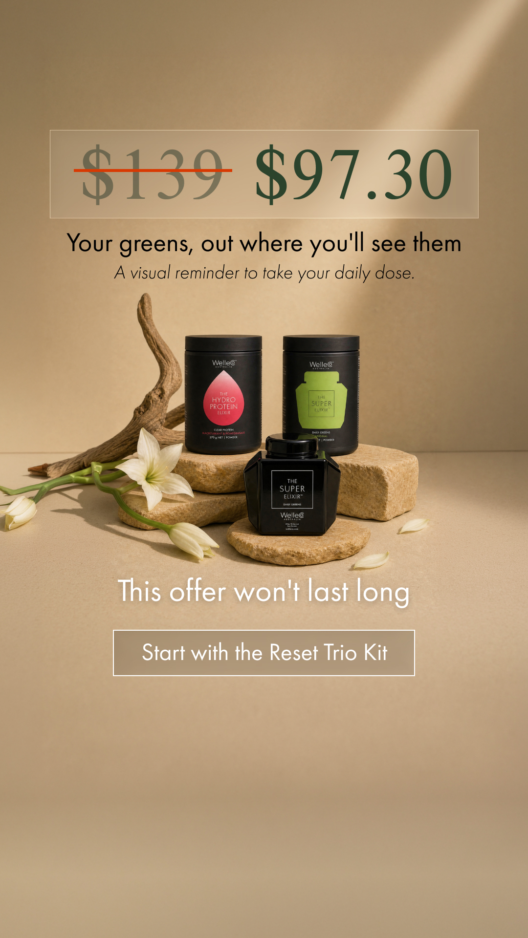 WelleCo Facebook ad