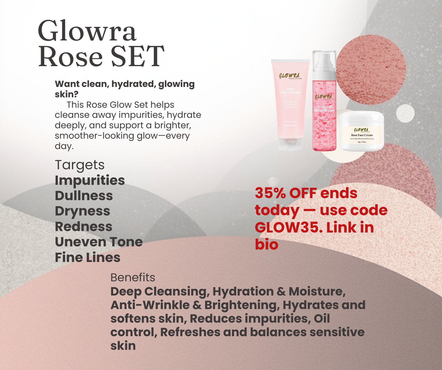 Glowra Facebook ad: GLOWRA - Australian Skincare & Beauty Products