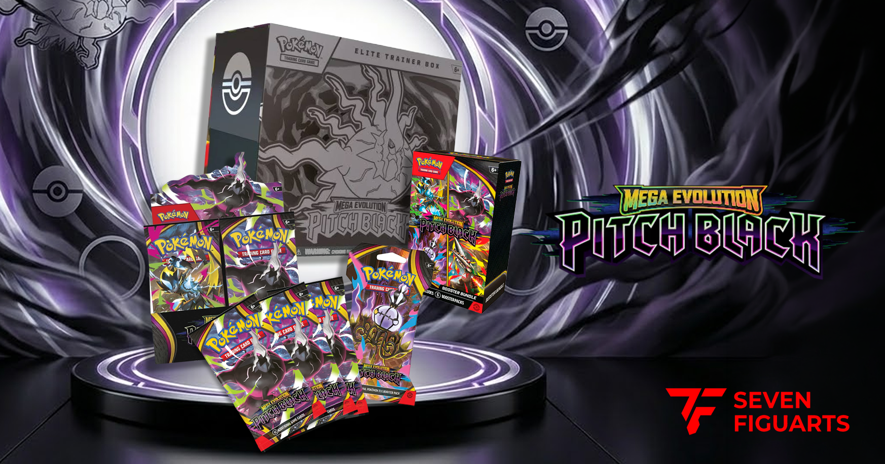 Seven Figuarts Facebook ad: ¡Nuevo Lanzamiento Pokémon TCG!
