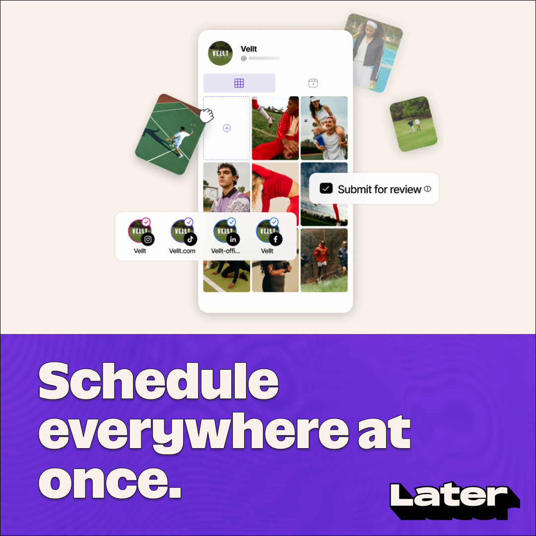 Later Facebook ad: Built for Social Media Managers