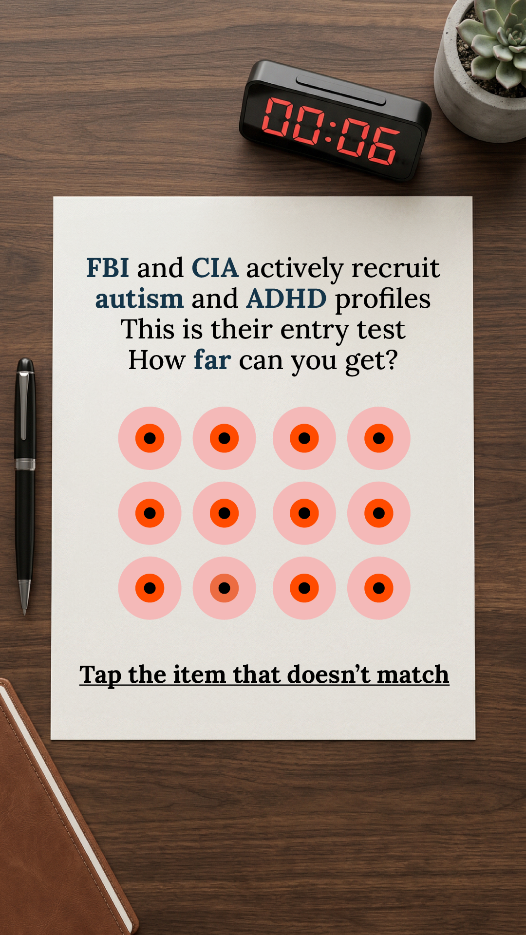 Brain Health Check Facebook ad
