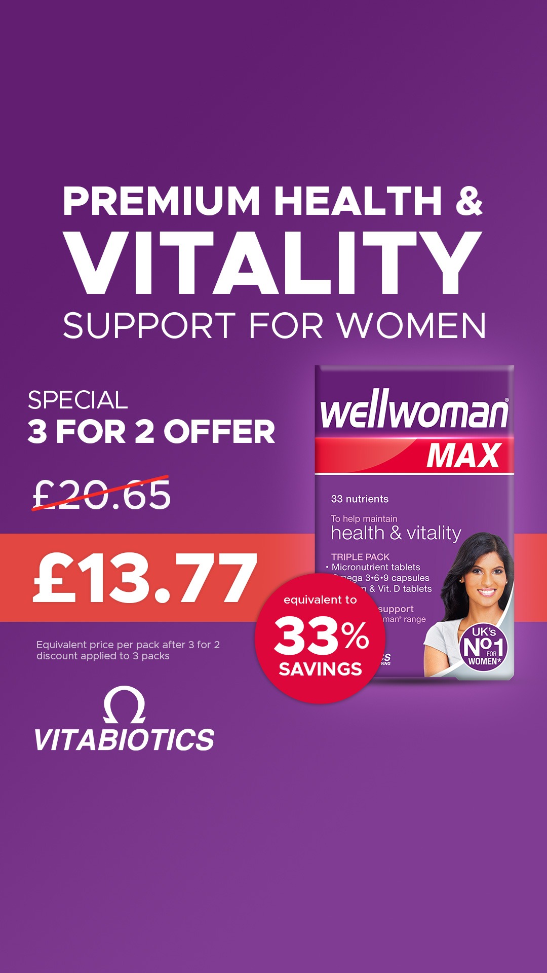 Vitabiotics Facebook ad
