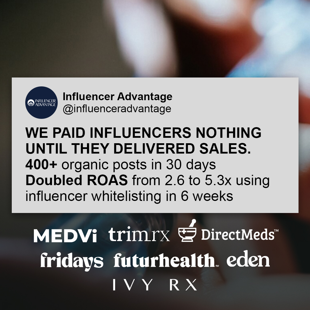 Influencer Advantage Facebook ad