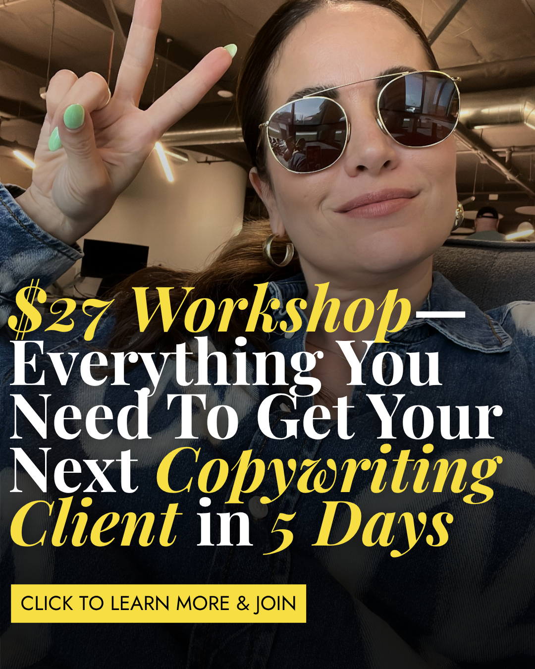 Alex Cattoni & The Copy Posse Facebook ad
