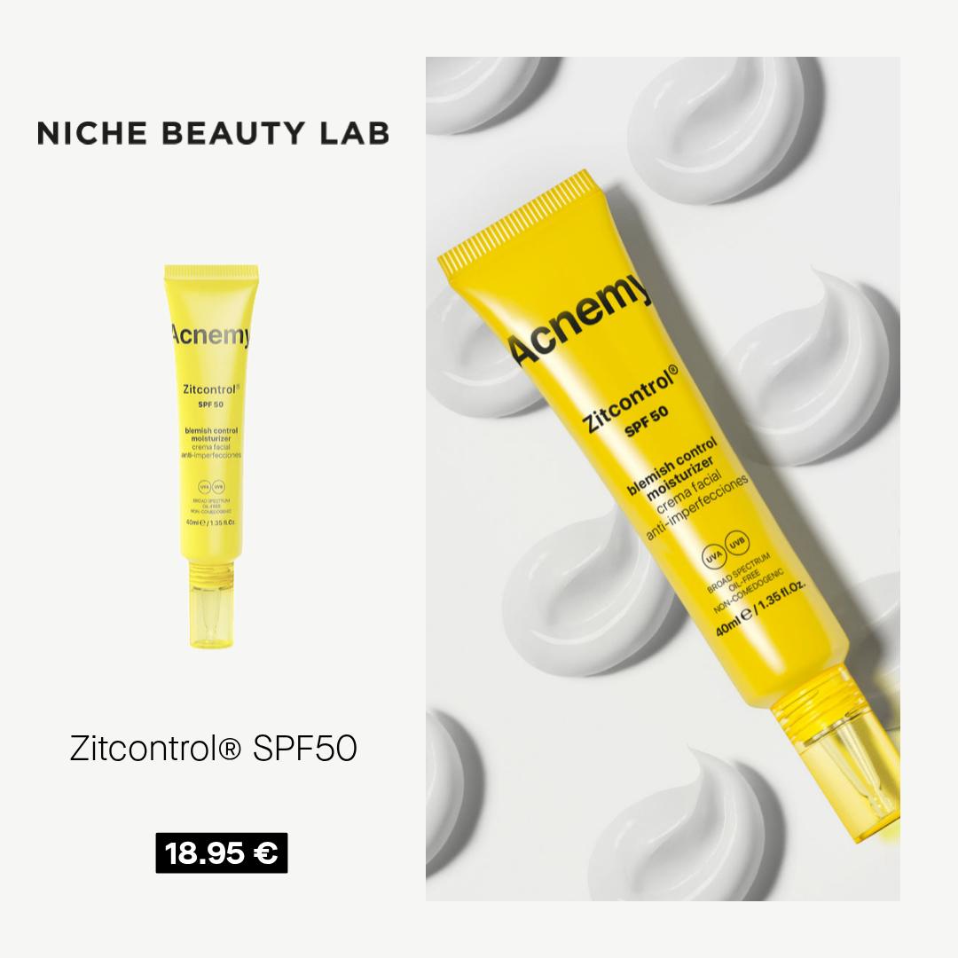 Niche Beauty Lab Facebook ad: Verändere das Erscheinungsbild von zu Akne neigender Haut…