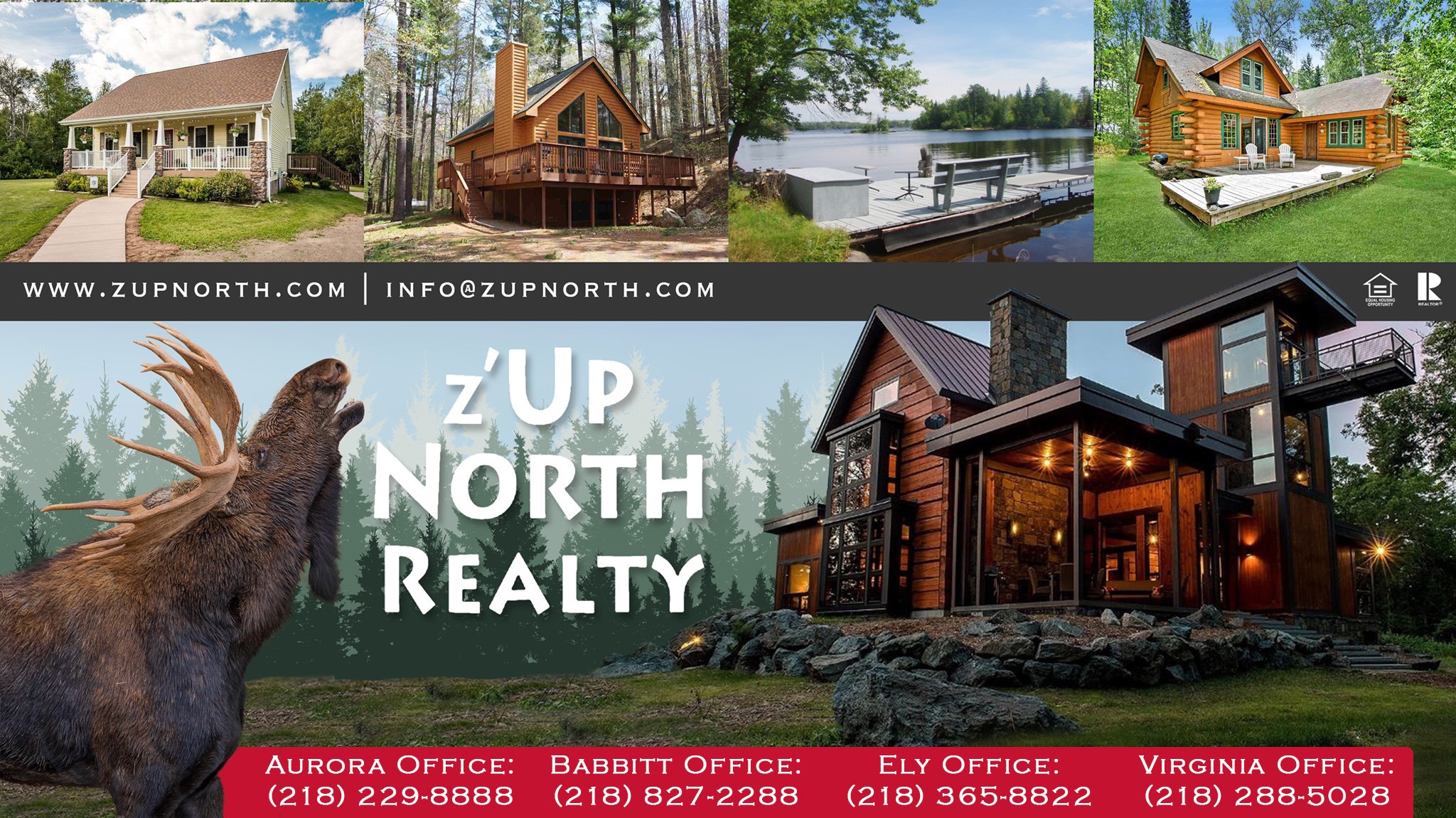 z'Up North Realty Facebook ad: Full service Real estate Offices with Full time…