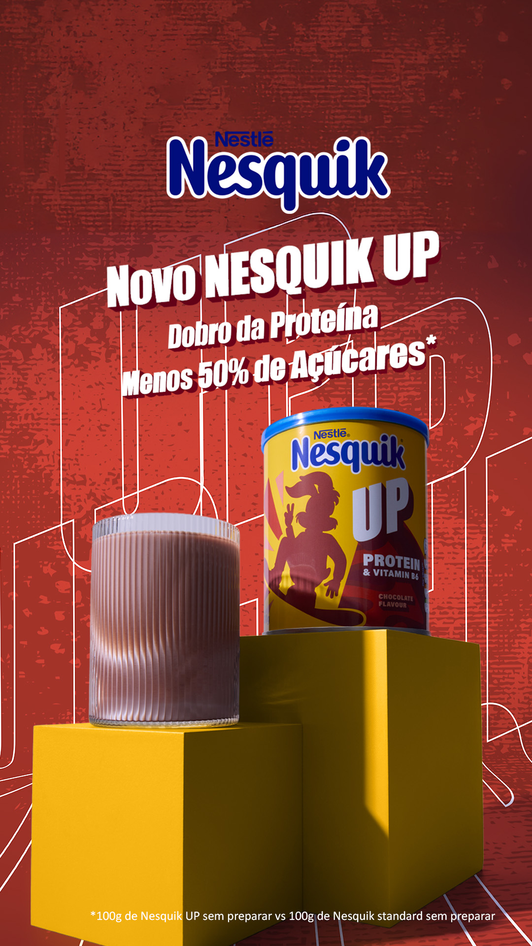 Nesquik Portugal Facebook ad from May 18, 2026
