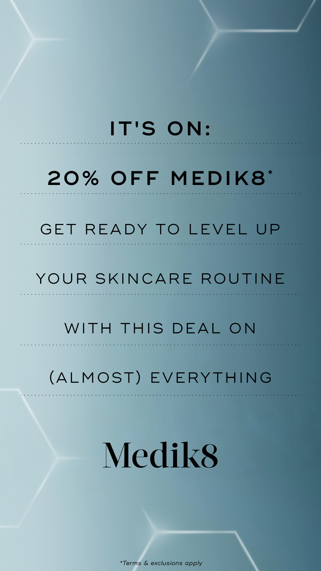 Medik8 Facebook ad