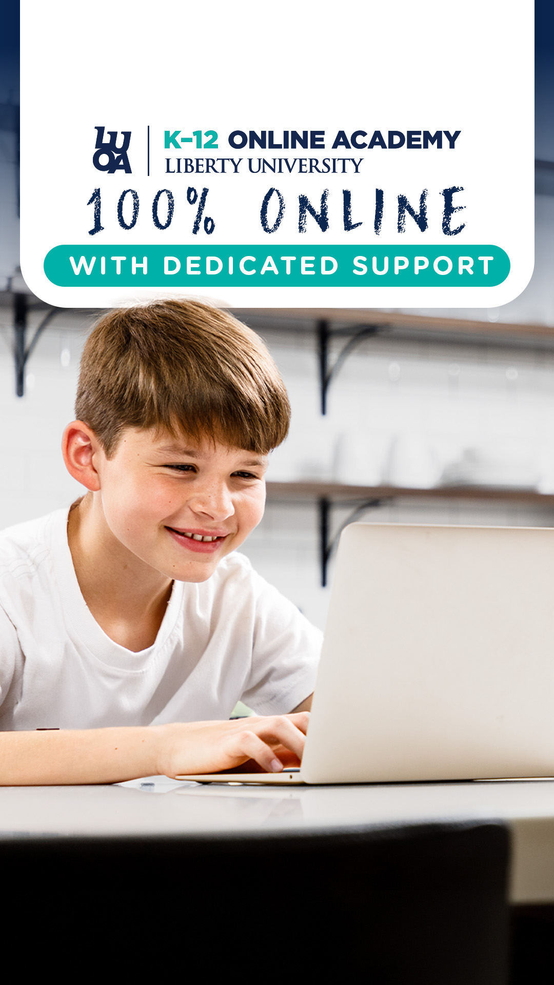 Liberty University Online Academy K-12 Facebook ad