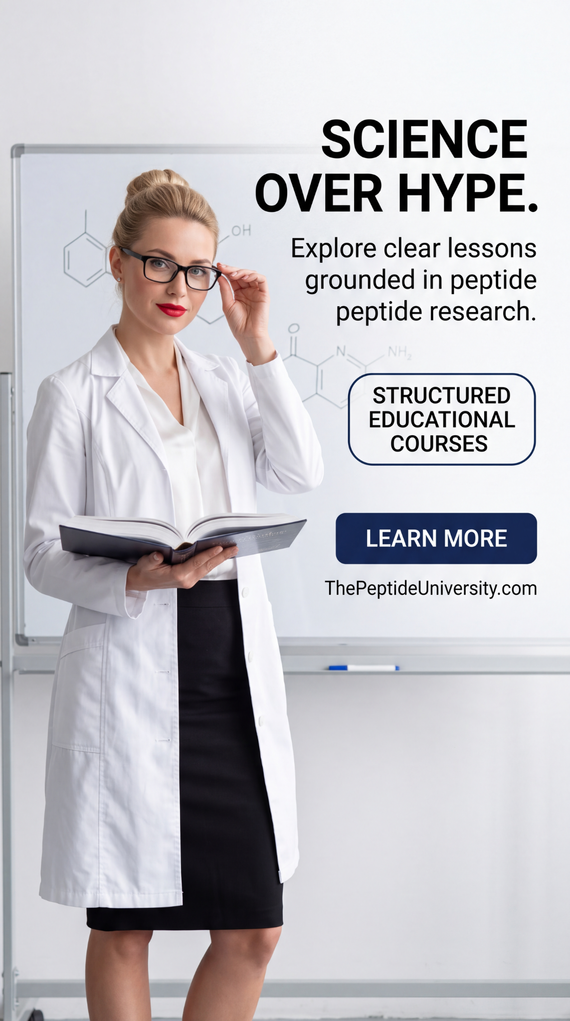 ParamountPeptides.com Facebook ad: Look Beyond the Peptide Hype