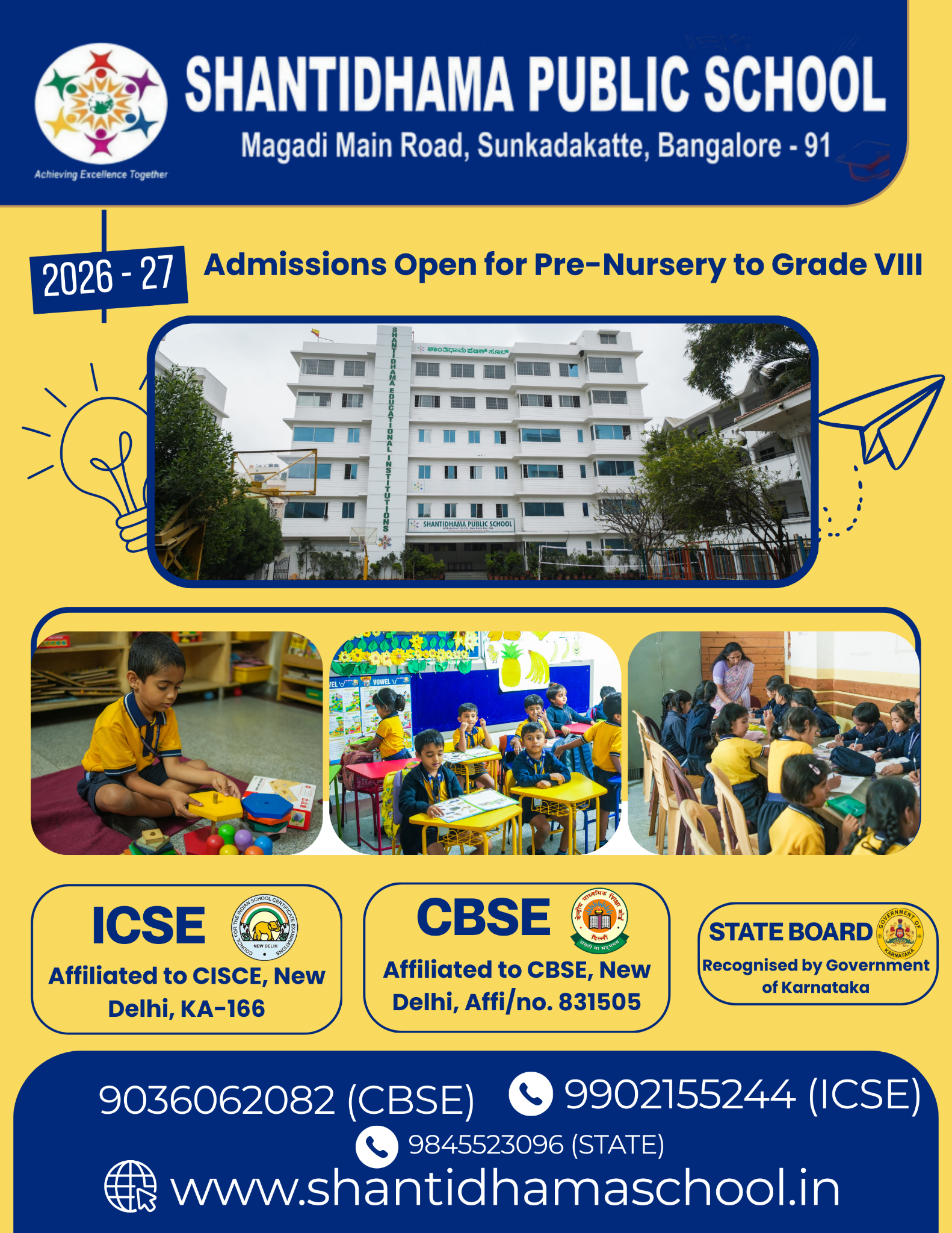 Shantidhama Public School - ICSE Facebook ad