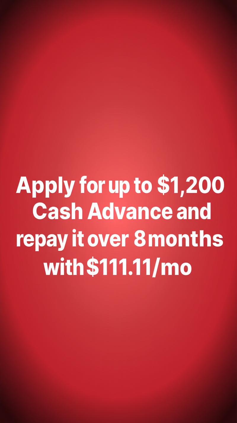 Instant Cash Advance Facebook ad