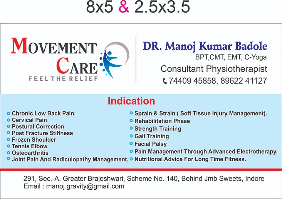 movement Care physiotherapy center Facebook ad: Connect with movement Care physiotherapy center