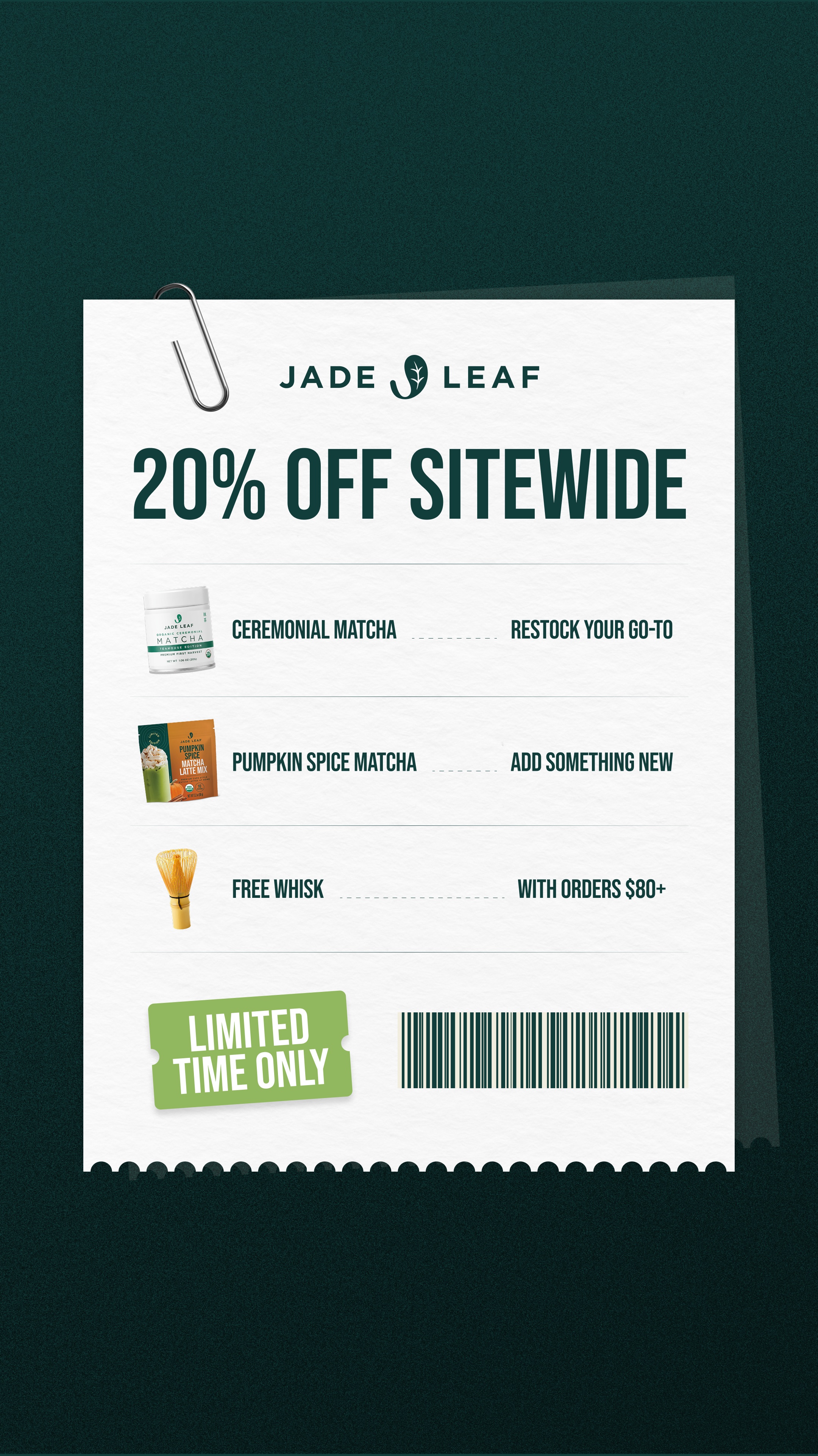 Jade Leaf Matcha Facebook ad