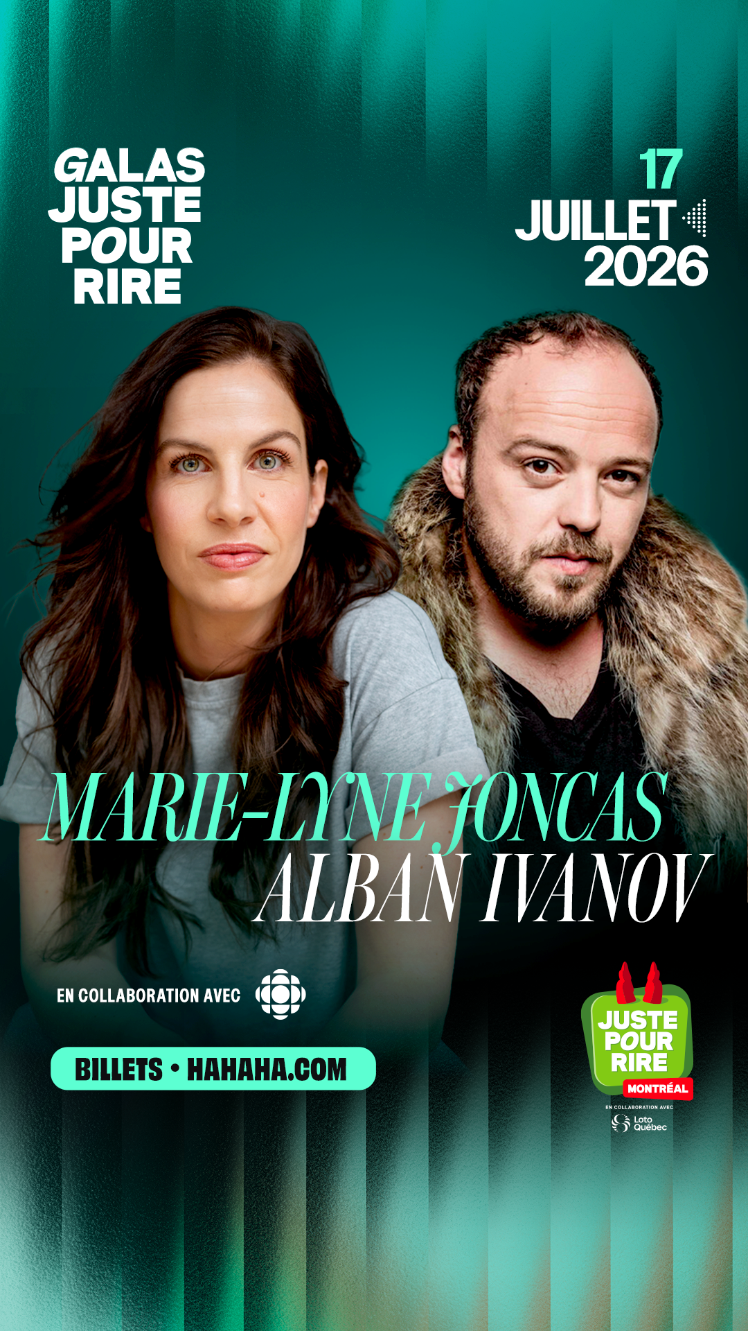 Juste pour rire Montréal Facebook ad from May 6, 2026