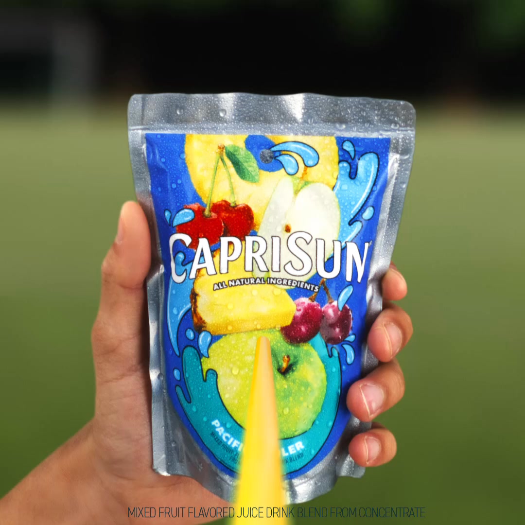 Capri Sun Facebook ad: Dive into a Capri Sun, with refreshing all…