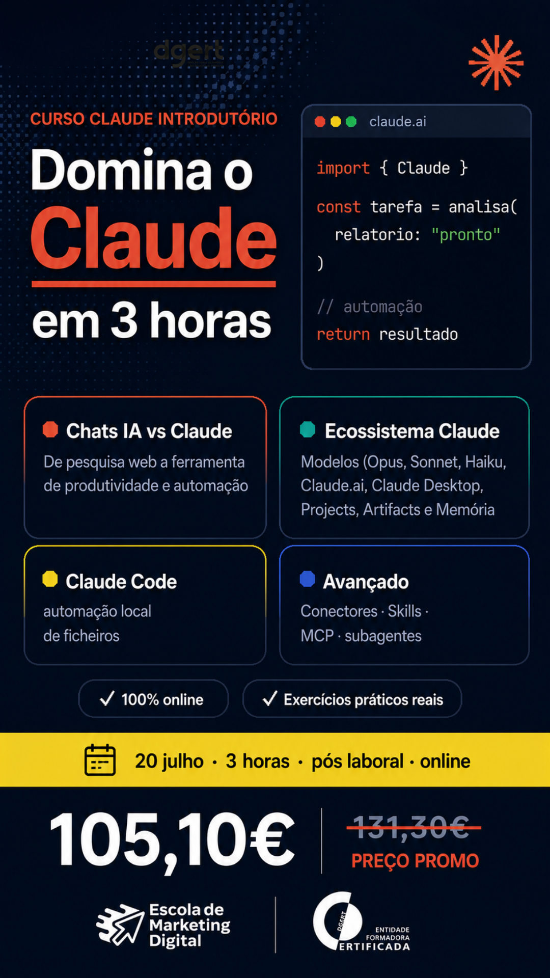 Escola de Marketing Digital Portugal Facebook ad