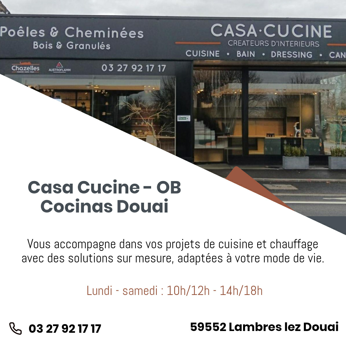 Publicité - Cuisines vente & installation Facebook ad: Casa Cucine - OB Cocinas Douai Lambres lez Douai…