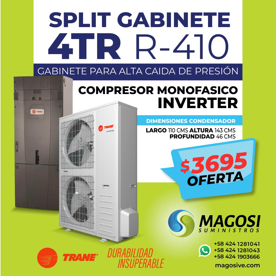 magosi.ve Facebook ad: SPLIT GABINETE 4 TR refrigerante R-410A