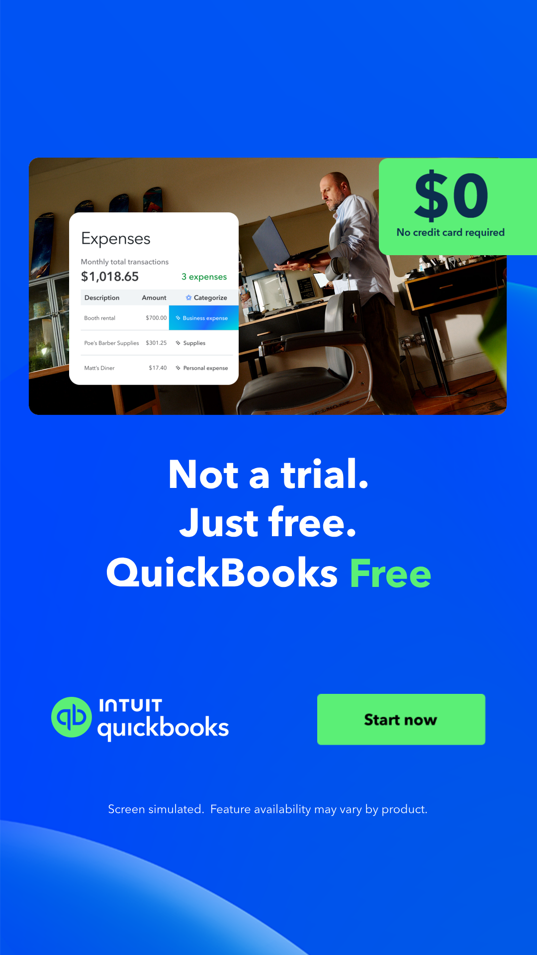 Intuit QuickBooks Facebook ad