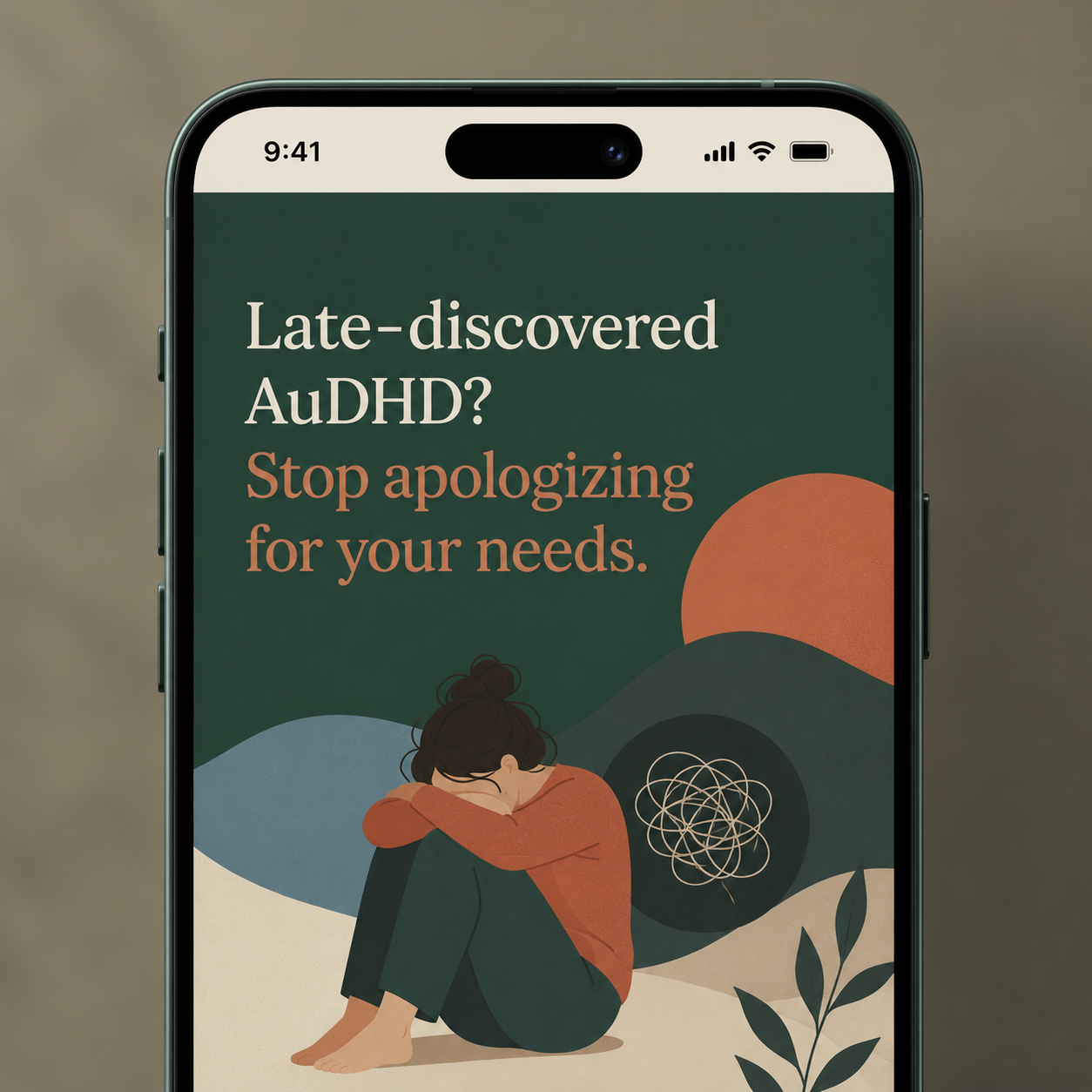Audhd Burnout Recovery Facebook ad: Burnout recovery designed for your brain.